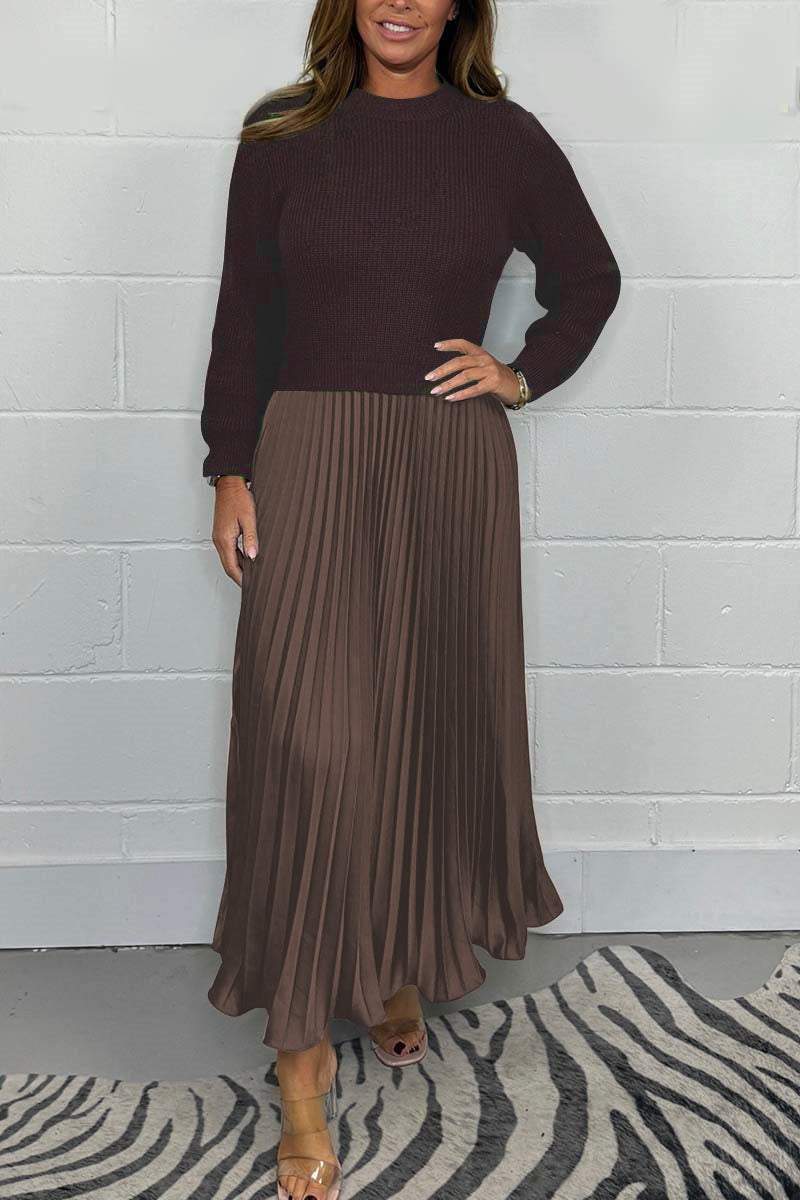 Natalia | Maglione donna a maniche lunghe con fondo plissettato