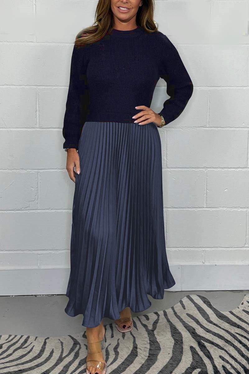 Natalia | Maglione donna a maniche lunghe con fondo plissettato