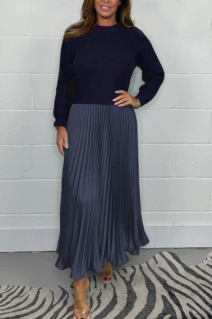 Natalia | Maglione donna a maniche lunghe con fondo plissettato